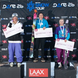 Halfpipe podium ladies